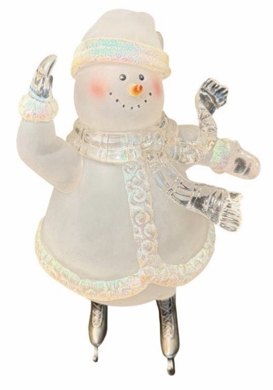 Vintage House of Lloyd Christmas Around The World Skating Snowlady 9” Snowman